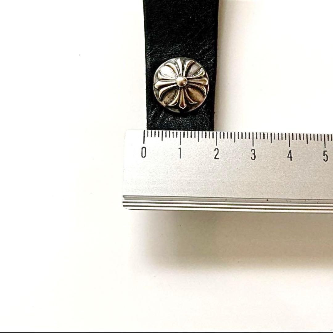 クロスボール シルバー925 ベルトループレザー Dカン ハンドメイド