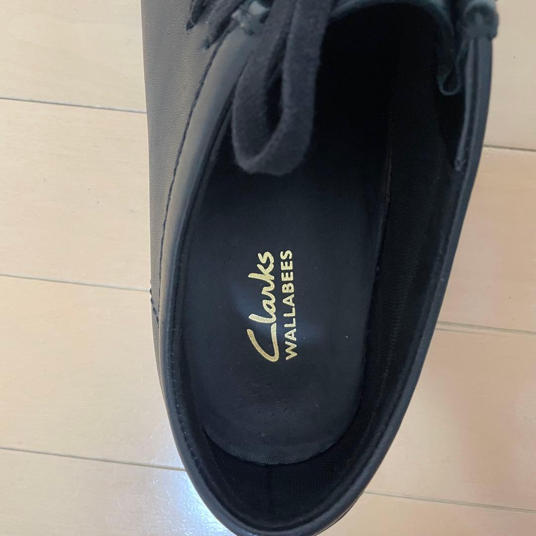 【未使用に近い】クラークス ワラビー EVO WP エヴォ レザー ブラック 黒