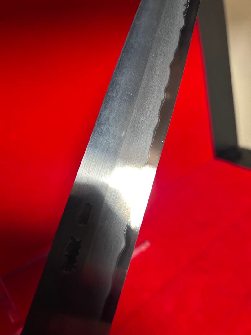 01583 包丁　柳刃　保勝　津軽打刃物　墨流　地肌綺麗　9寸　箱付　未使用品