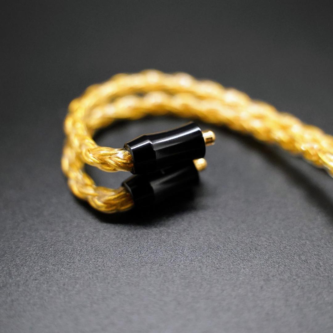 超希少!16芯 金メッキリケーブル mmcx/4.4mm バランス（ブラック）