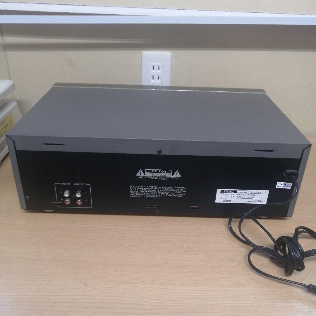 TEAC V-1050 カセットデッキ ティアック 動作確認 約4kg 本体のみ