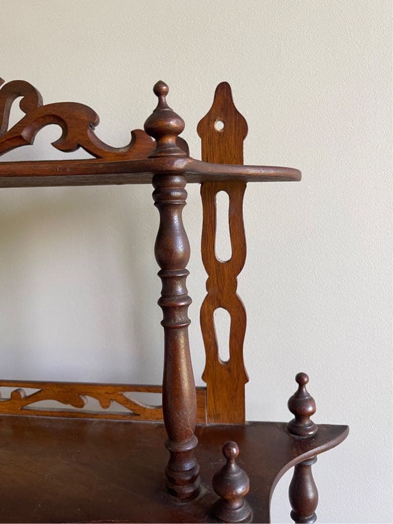 【き16】45 フランスアンティーク　ナポレオンシェルフ　シェルフ　棚