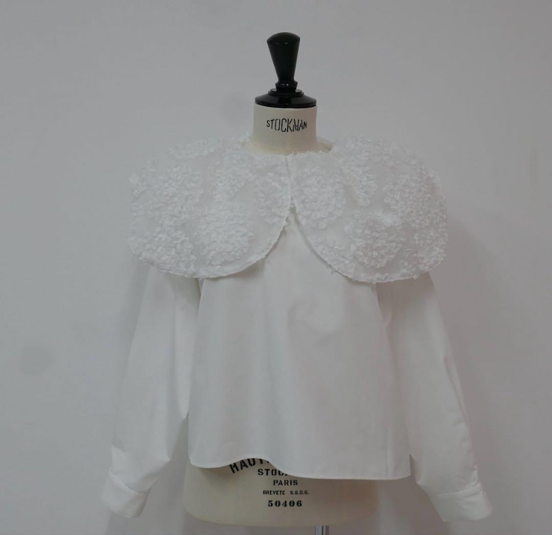 年末　値下げ　LINKABLE リンカブル　プードルブラウス　白　新品