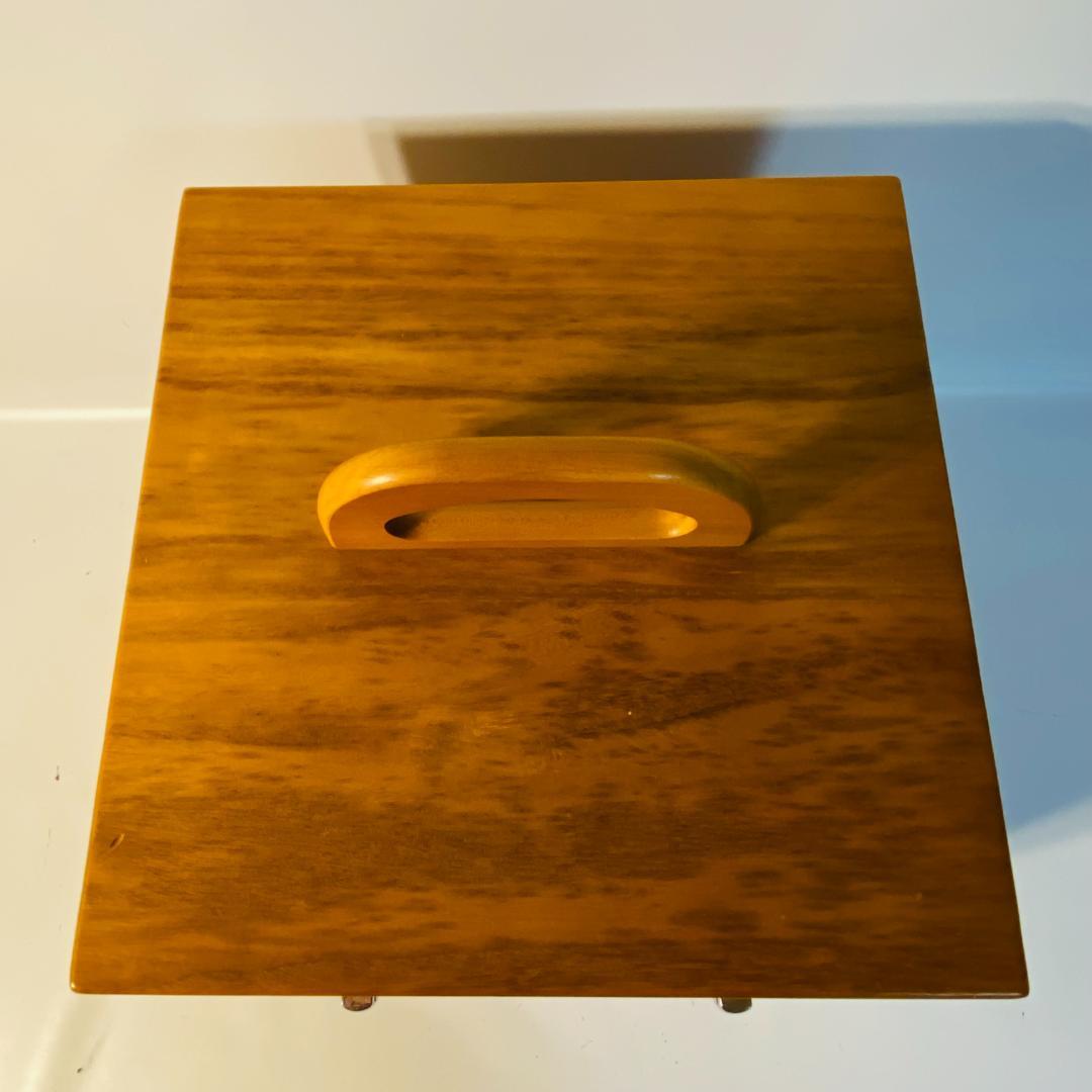 化粧箱 木目 三面鏡 木製 レトロ メイクボックス ドレッサー ② 送料込み