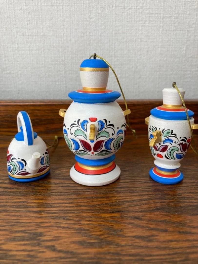 ロシア雑貨☆白樺べレスタ『スカーレット・ポピー』ラウンド収納boxマトリョーシカ