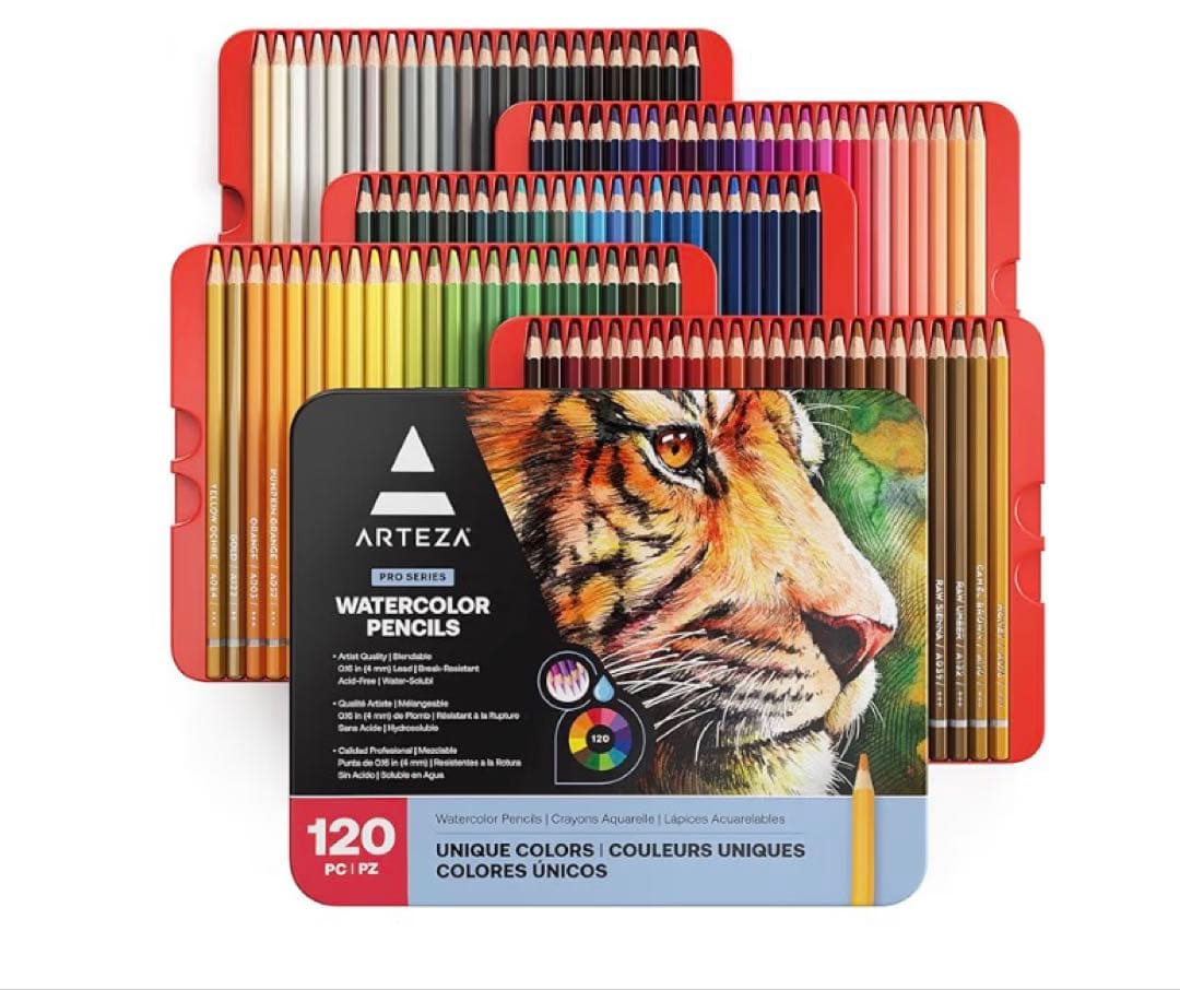 ARTEZA 水彩色鉛筆 120色 ケースなし