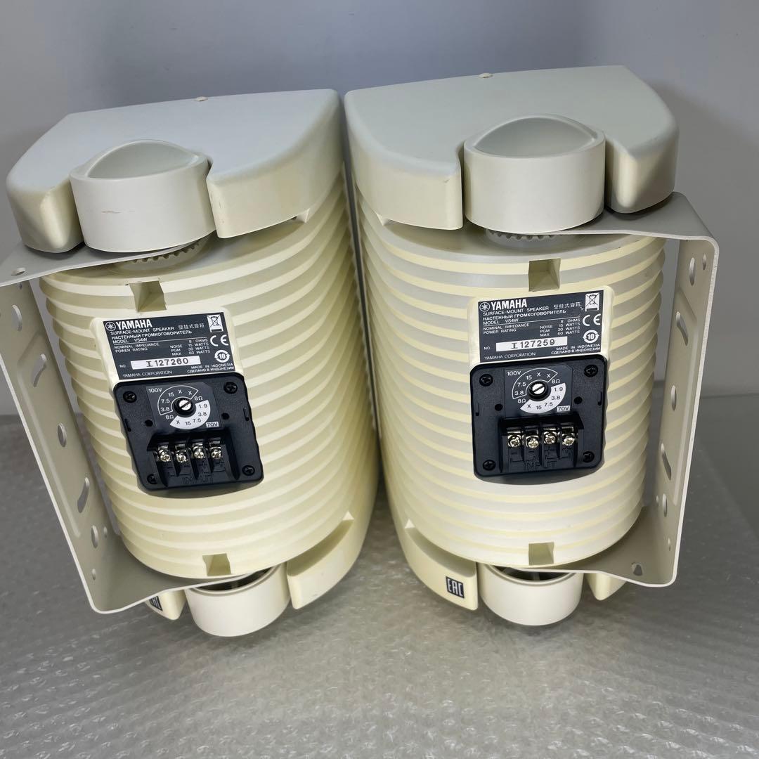 YAMAHA VS4W スピーカー 左右セット ブラケット付き 天井 壁用④