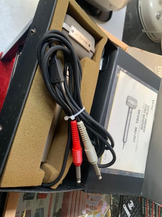 当時物　ビクター　ステレオコンデンサーマイク　Victor ニッパー