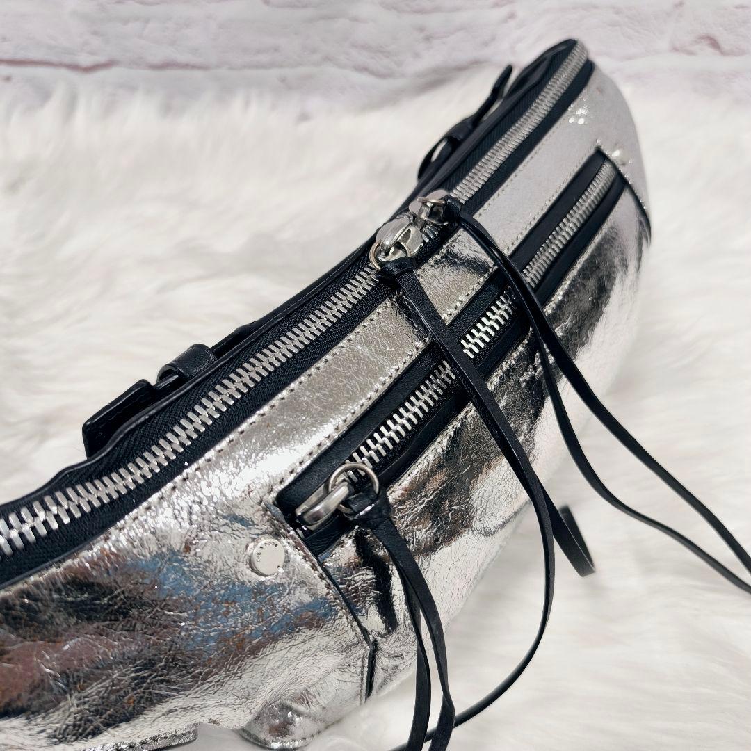 希少☆rag & bone シルバー　エリオットファニーパック　ウエストバッグ