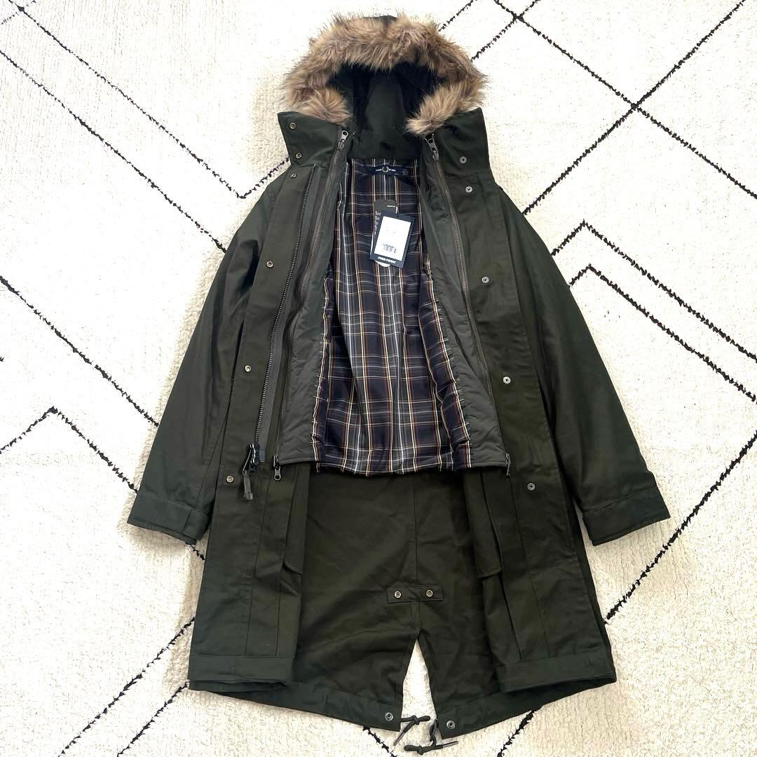 新品 FRED PERRY モッズコート フィッシュテール 3WAYライナー付き