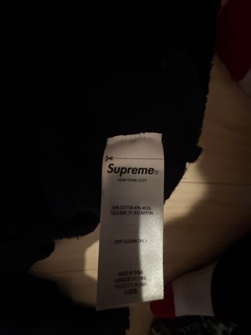 トップス Supreme Contrast Logo Sweater \"Black\"