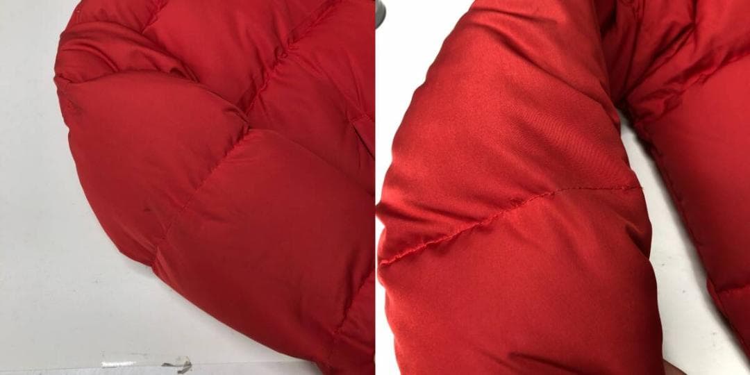 90s ラルフローレン ダウンジャケット レッド Sサイズ 内側ネイビー