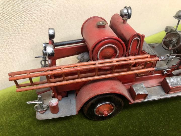 USA製 ブリキ 特大消防車