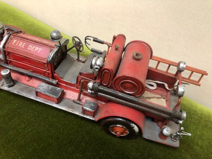 USA製 ブリキ 特大消防車