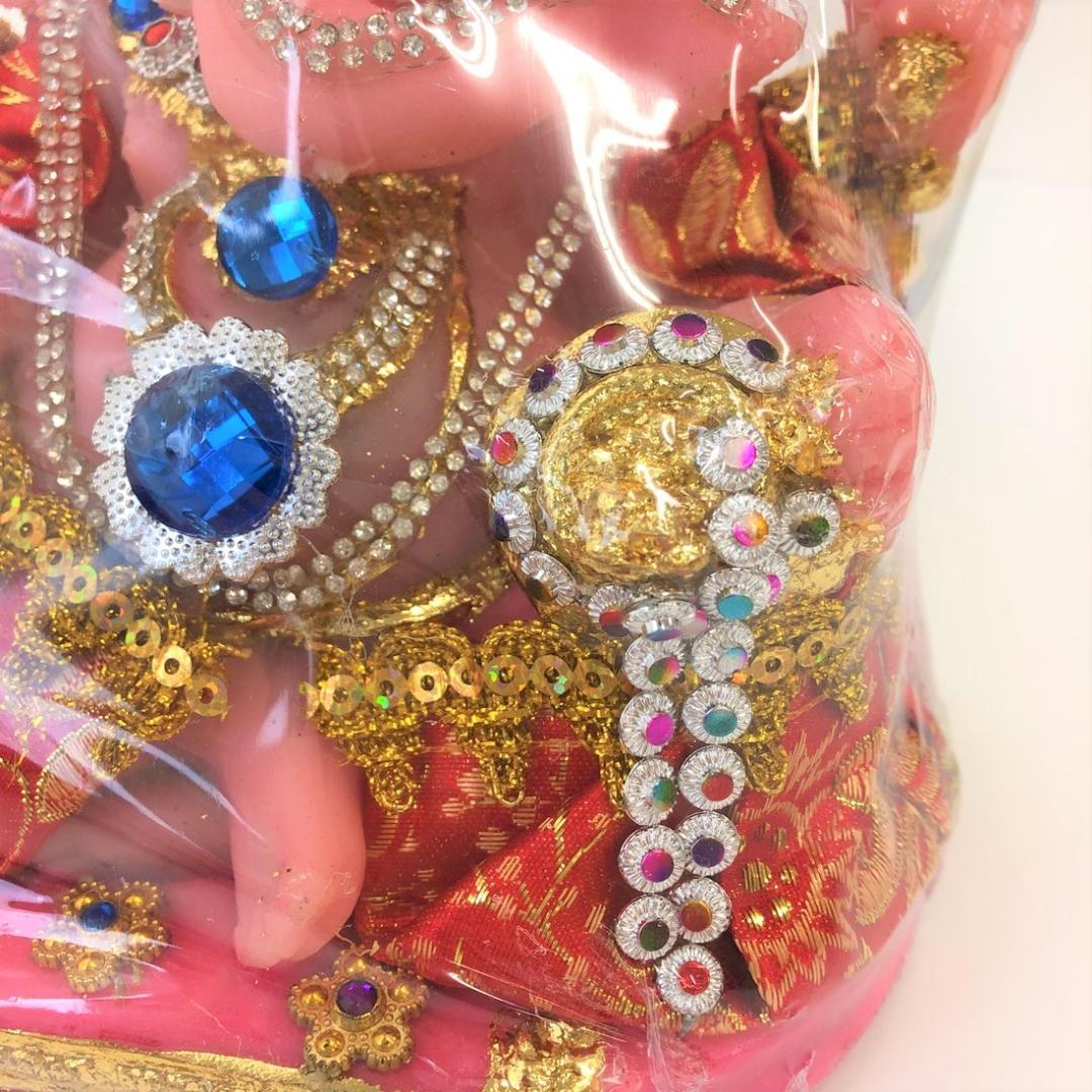 豪華絢爛 幸せの置物 【ピンク ガネーシャ】 学問と商売の神様 ヒンドゥー教