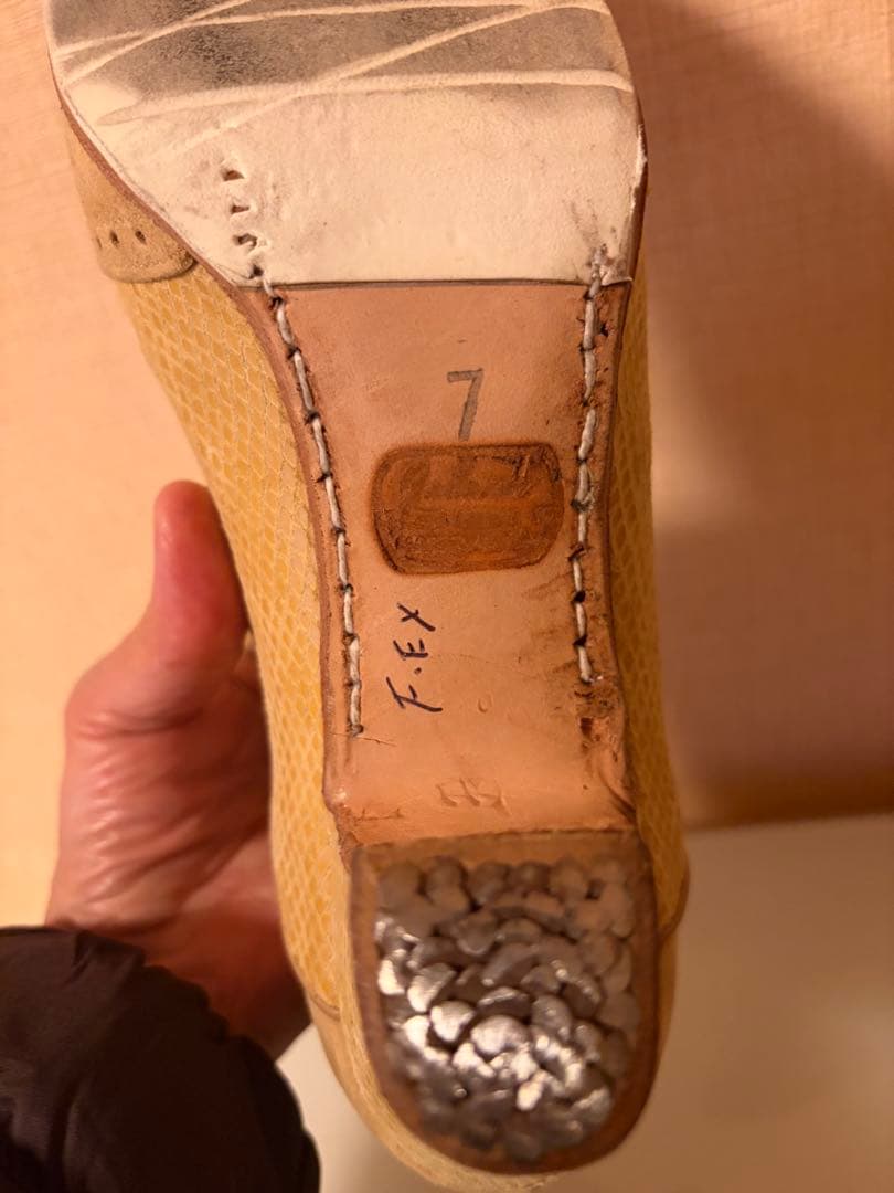 Gallardo フラメンコシューズ ベージュ