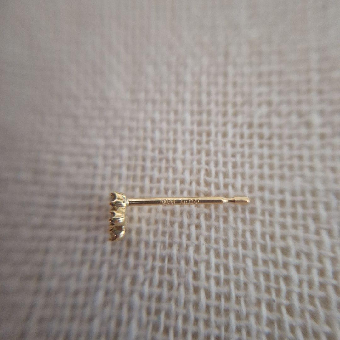 AHKAH K18YG ビリーブデュウフローレント プチ ピアス