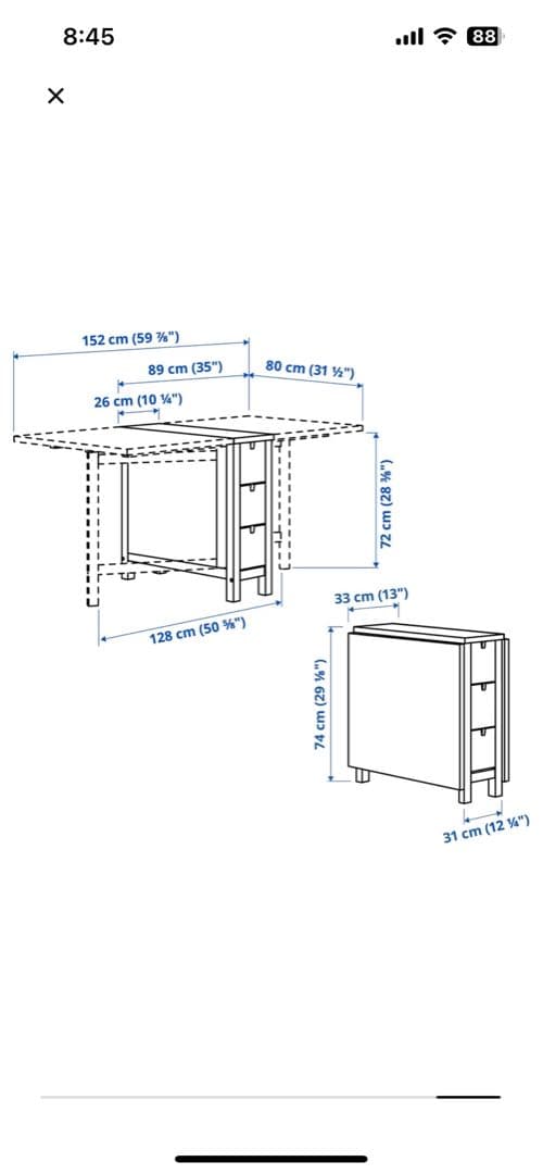 NORDEN ノルテン テーブル 引き出し付き