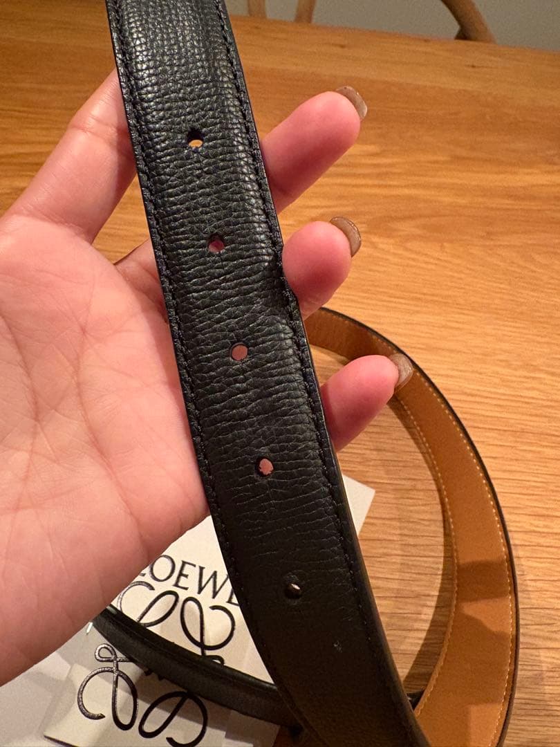 LOEWE アナグラムベルト 80/32 ブラック