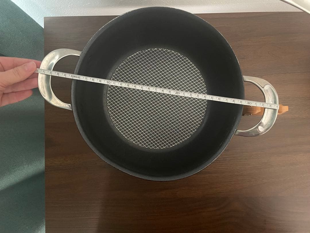 ANOLON 両手鍋 24cm（約10インチ）ガラス蓋付き