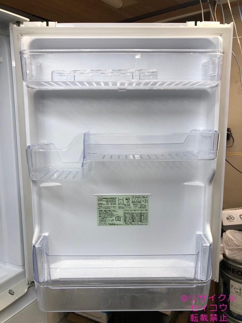 【中古】シャープ冷蔵庫 350L 2020年式2507260915