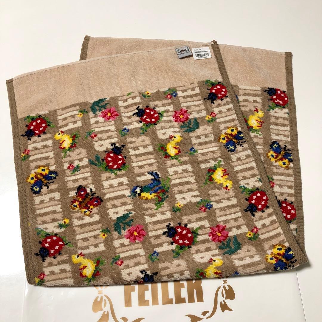 フェイラーアンドハイジ フェイスタオル ベージュ