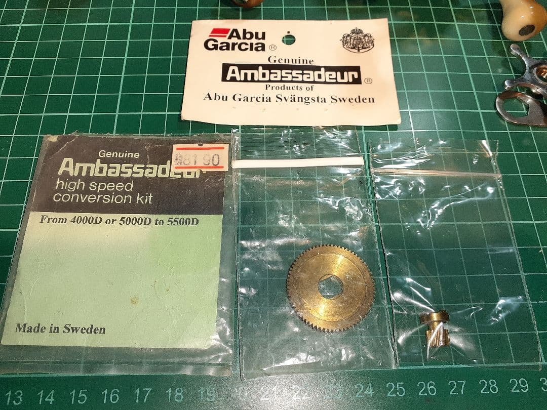 アブガルシア ABUアンバサダー5000Dギアプレート一式、ハイギアキットセット
