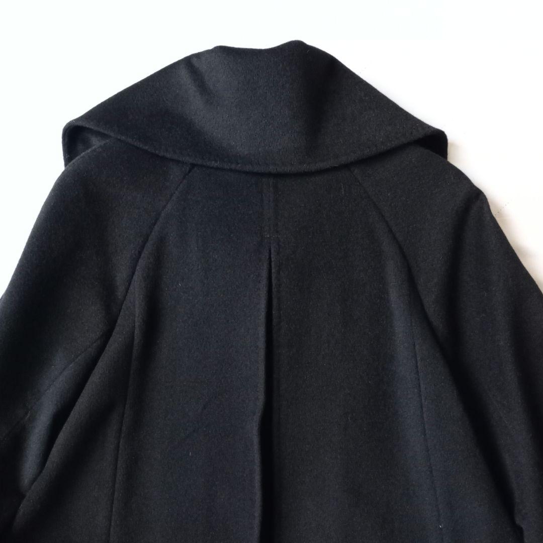 極美品　UNTITLED　ショールカラーコート　カシミヤ混　フォーマル　ゆったり