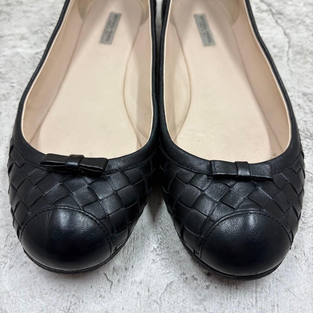 BOTTEGA VENETA イントレチャート フラットパンプス 36 1/2