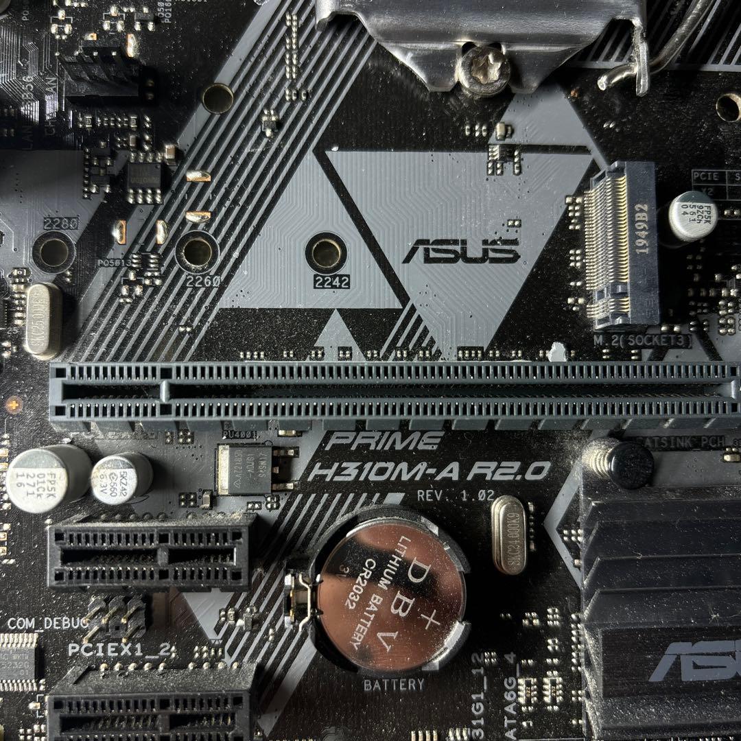 【i5-9400F】マザーボード、CPU、16GBメモリ　CPUファ ンセット