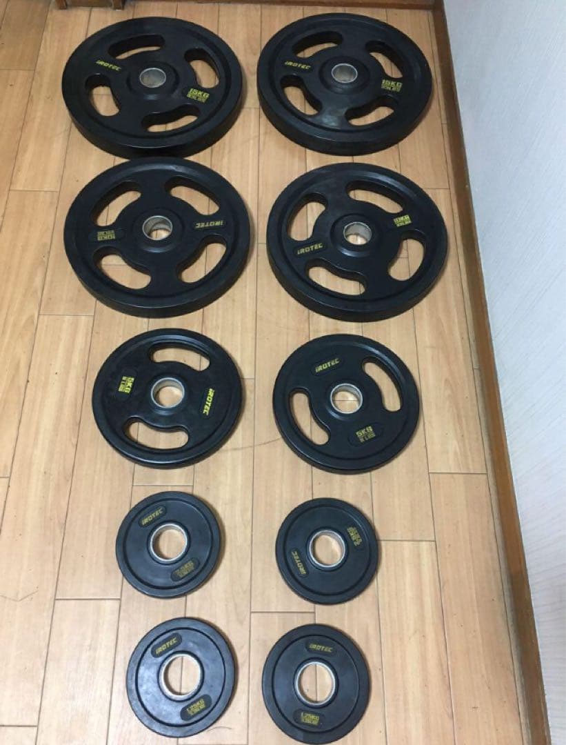 iROTECオリンピックプレートセット 計67.5Kg