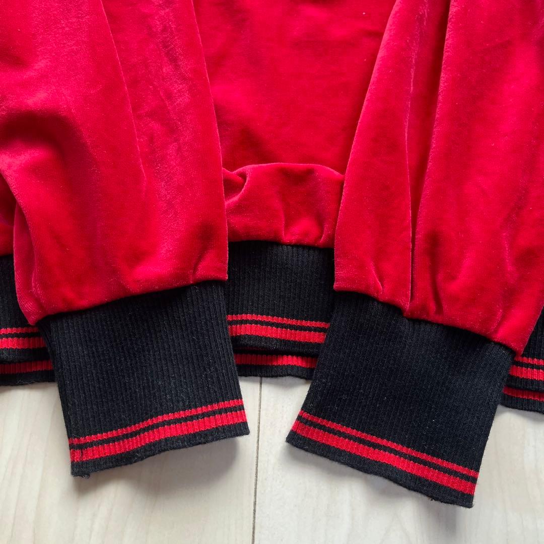 ヴィヴィアンウエストウッドレッドレーベル ベロア ハーフジップ トップス