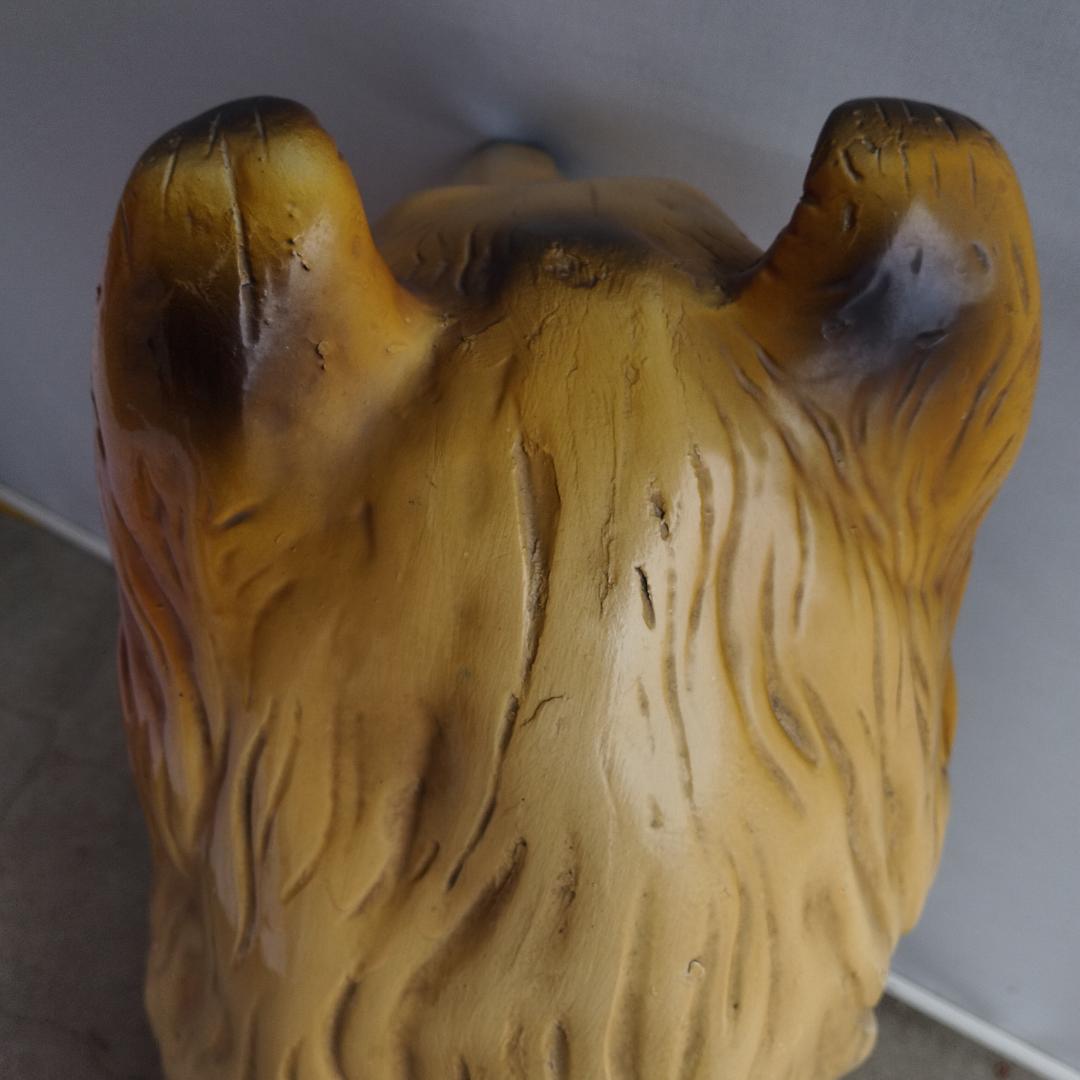 コリー 特大 置物 オブジェ インテリア ガーデン 犬の置物