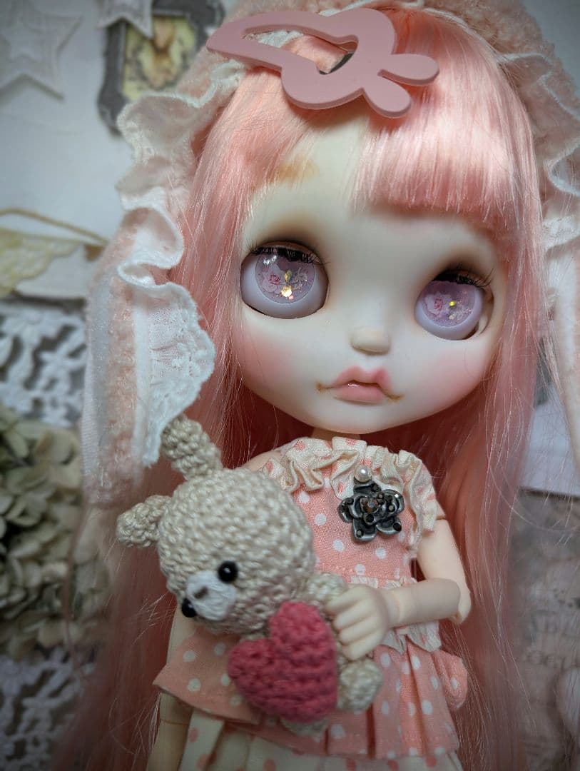 アイシードール❁︎カスタム❁︎pink・rabbit