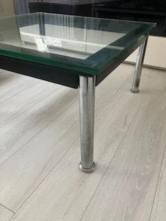 ル・コルビジェLC10　ガラスローテーブル（直接渡し限定）