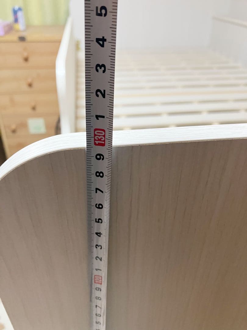 ニトリ　木製ロフトベッド ホワイト 収納付き