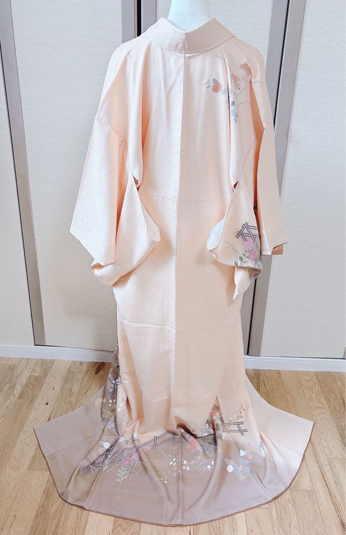 極美品　訪問着　フルセット　裄68 卒業式　入学式　M L 袋帯　ベージュ