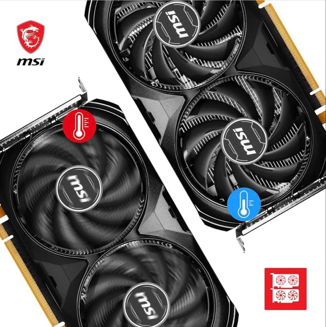 MSI GeForce RTX 4060 VENTUS 2X 黒8G グラボ