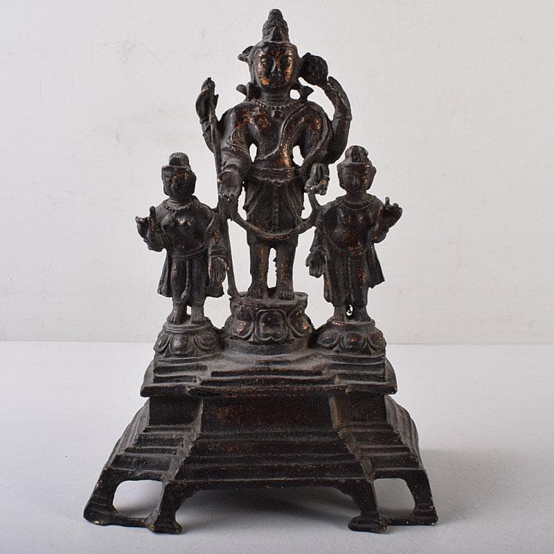 仏教美術　古銅　チベット仏　仏像　置物　V　R8656