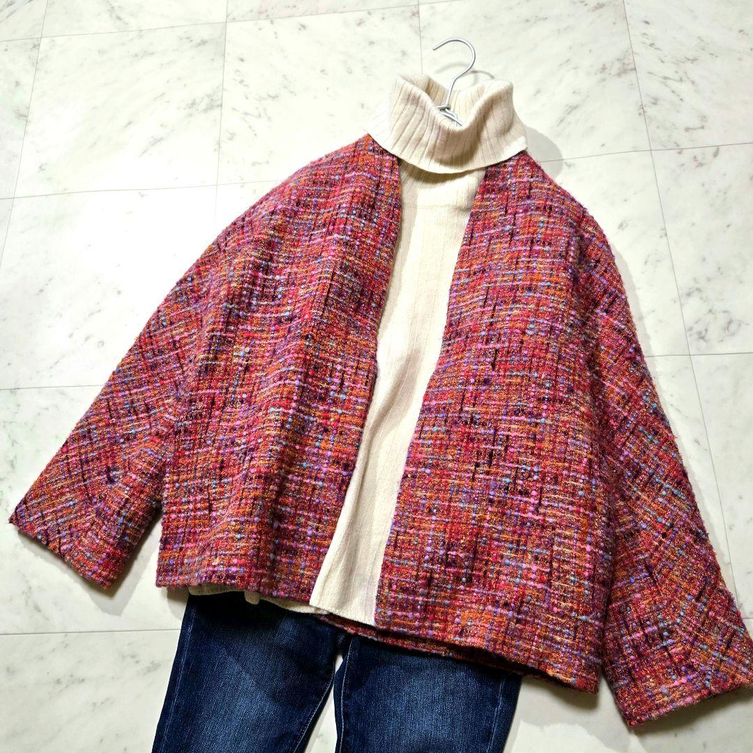 Niyaaa様 ★ マチャット オーバーサイズ ツイードノーカラージャケット