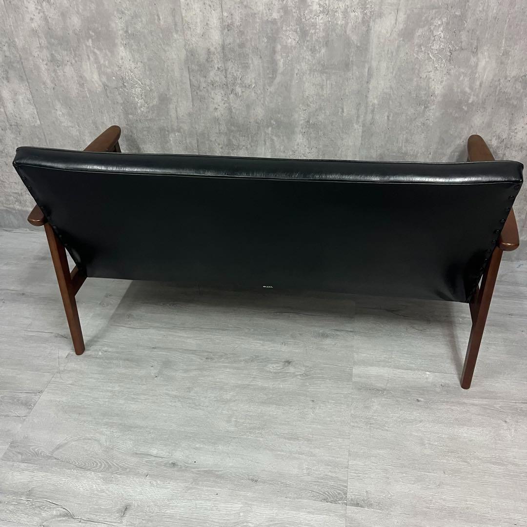 オールド　カリモク　Kチェア 2シーター ブラック