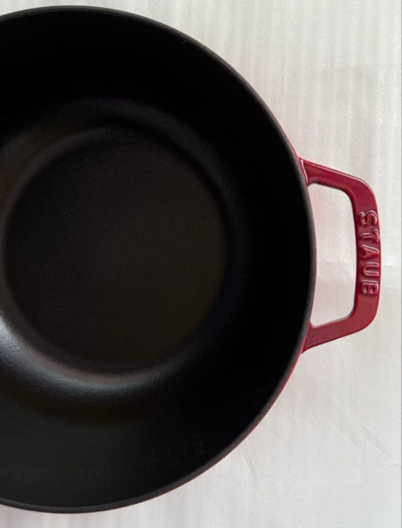 新品☆ストウブ スノークリスタル ココット 24cm レッド クリスマス 限定品