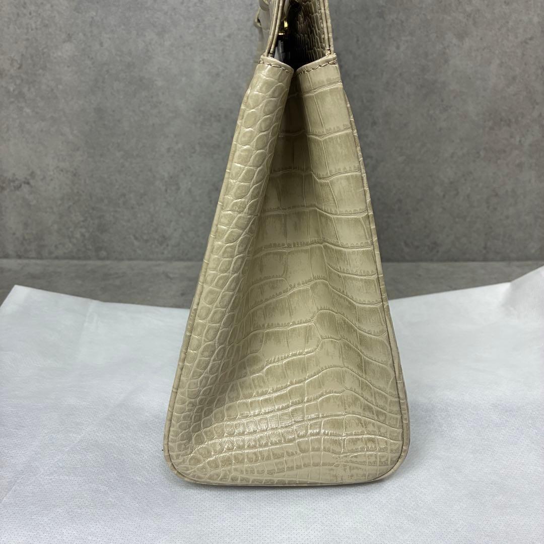 l*t様 未使用✨HAMANO 濱野皮革工藝　クロコ　フォーマル バッグ