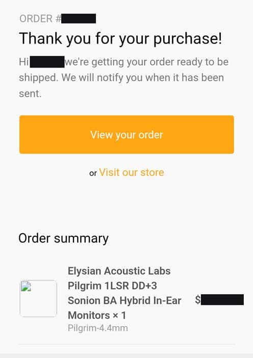 Elysian Acoustic Labs PILGRIM 【付属品完備】