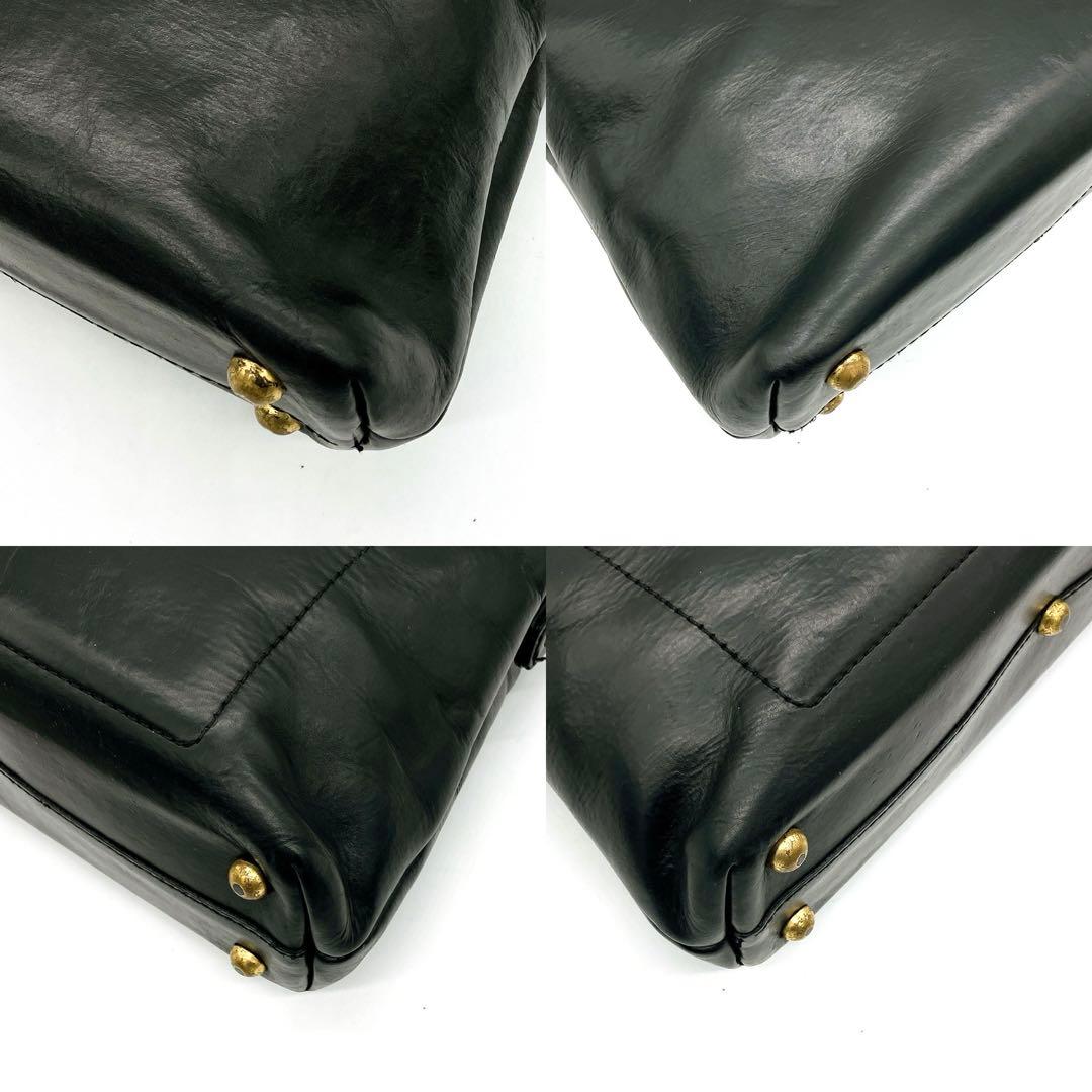 【HERZ】2wayソフトダレスバッグ　ビジネスバッグ　レザー　ブラック