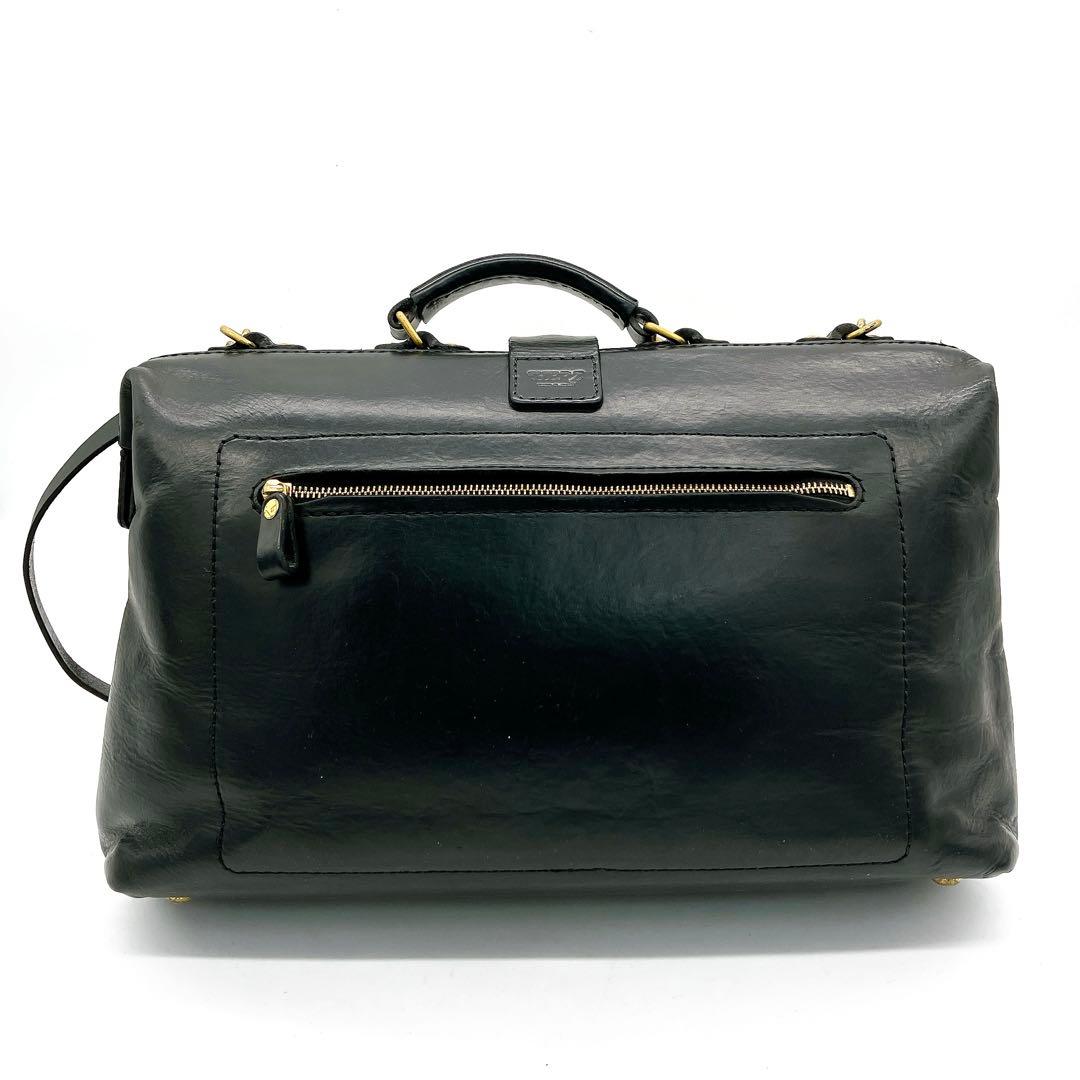 【HERZ】2wayソフトダレスバッグ　ビジネスバッグ　レザー　ブラック