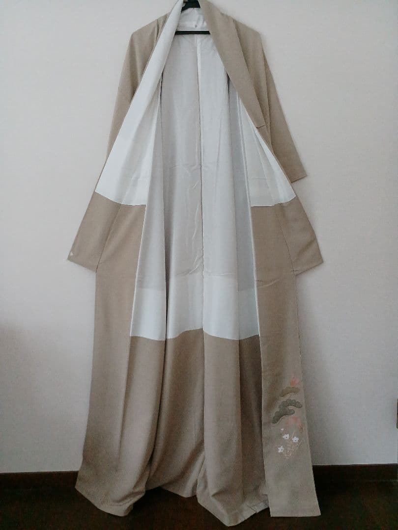 hanahana　 色留袖 一つ紋 正絹 ベージュ 金彩 松竹梅 礼装