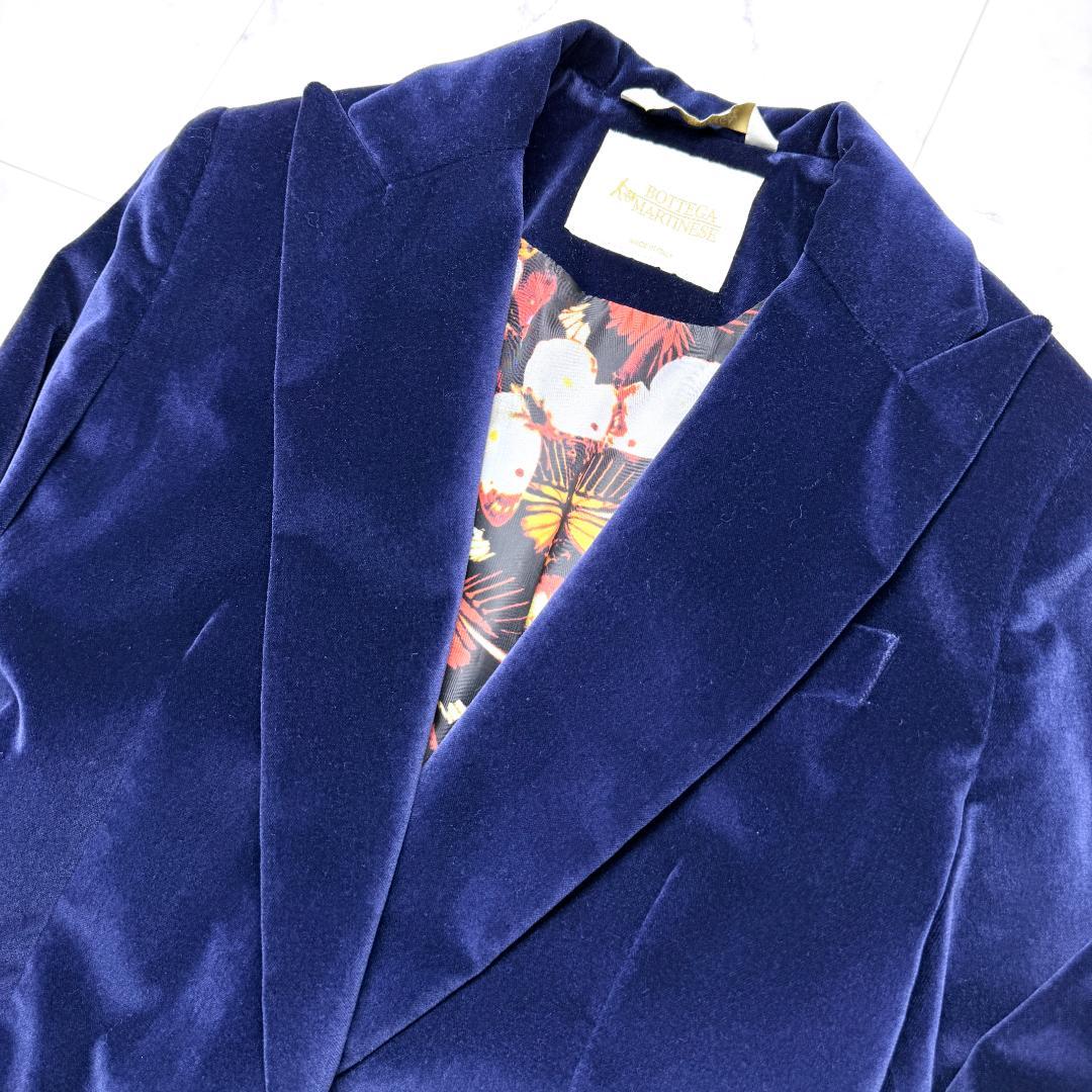 【美品】BOTTEGA MARTINESE イタリア製 チェスターコート ベロア