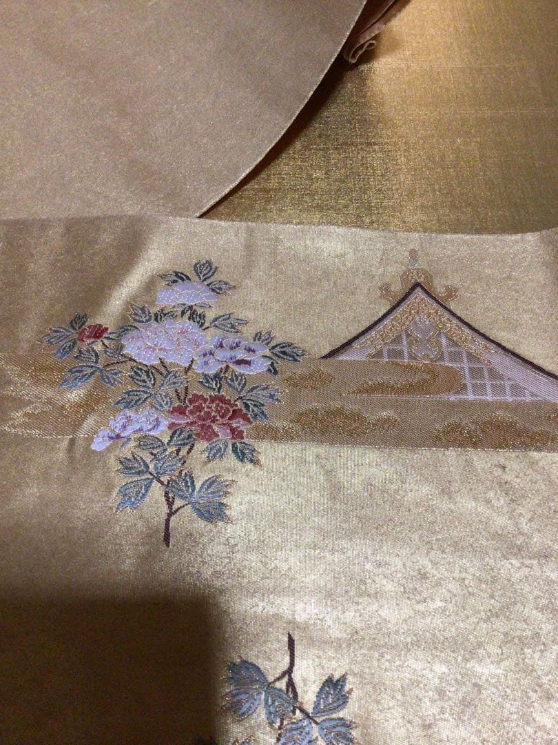 袋帯 本金 長嶋織物 共箱付き