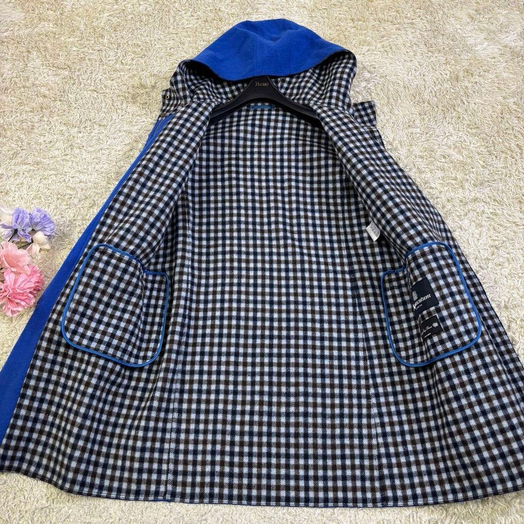 アクアスキュータム　イタリア製生地　ギンガムチェック　ジャンパーコート　8